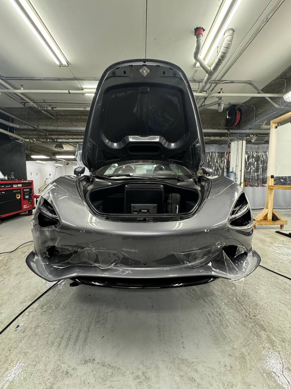 McLaren in detailing shop