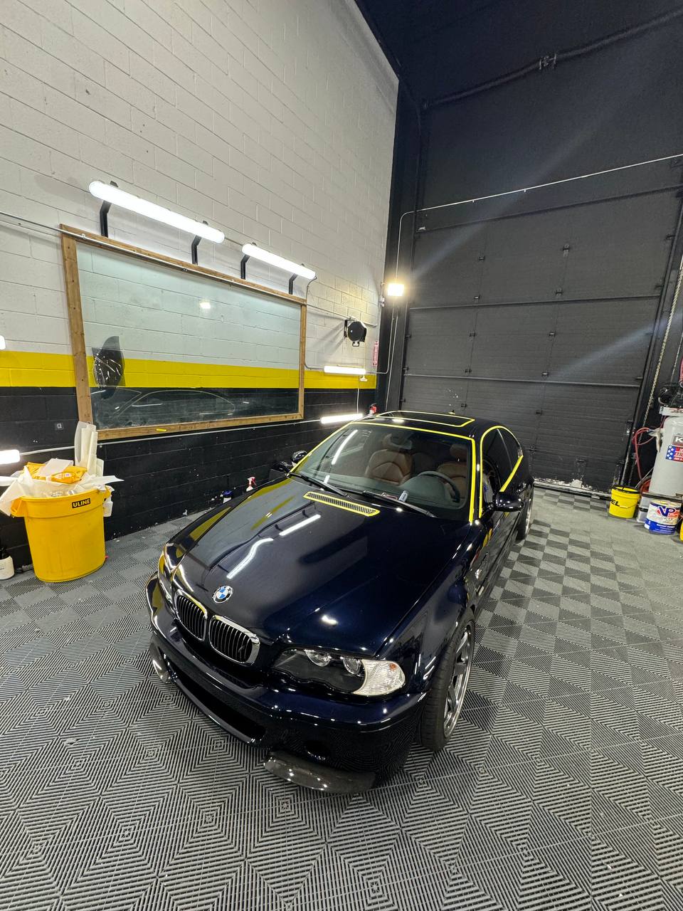 BMW in detailing bay